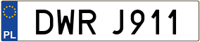 Truck License Plate